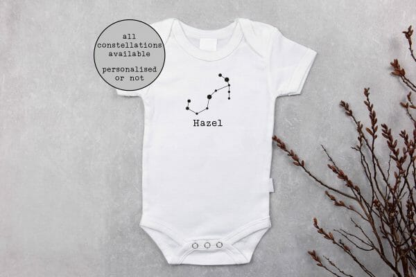 Personalised Star Sign – Baby Grow