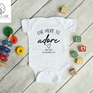 One More To Adore Pregnancy Announcement – Baby Grow