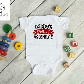 Valentines Baby Vest – Daddy’s Sweet Valentine